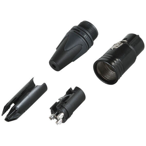 Main product image for Neutrik NC3FXX-BAG XLR Female Black 092-306